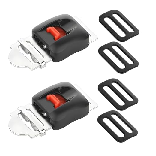 Cosmos Pack of 2 Motorcycle Helmet Speed Clip Helmet Quick Release Buckle Pull Buckle for 0.75 Inch Wide Universal Helmet Chin Strap