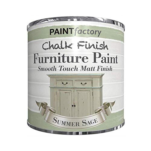 250ml Chalk Finish Paint Tin Tub Smooth Touch Matte Furniture Vintage House Home - Summer Sage