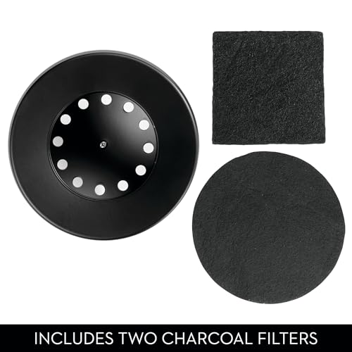 Bac à compost iDesign haut de gamme design noir mat 5 l double filtration innovante - 4