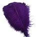 Shekyeon Purple 18-20inch 45-50cm Ostrich Feather Wedding Table Decoration Party Festival Supplies Pack of 5