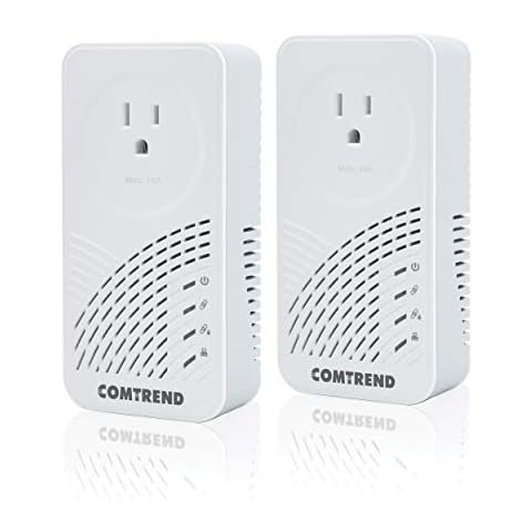 Comtrend G.hn Powerline Adapter with Pass-Through Outlet, 2-Unit Kit, PG-9182PT-KIT Cover