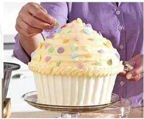 Jumbo Big silicone cupcake molds set