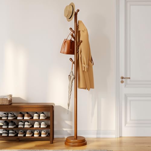 Adjustable Solid Wood Coat Tree