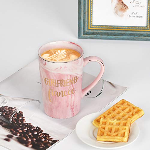 Boyfriend And Girlfriend Mug Set Couple Coffee Mugs Fiance And Fiancee Gifts His And Her Mugs Set Gifts For Valentine's Day Wedding Engagement Anniversary Newlyweds Marble Mugs 14 Oz With Gift Box #TOP3