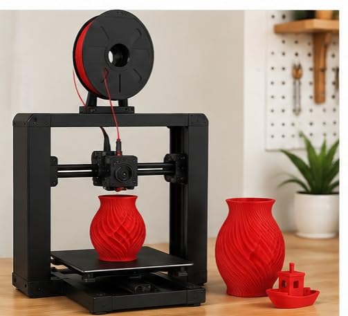 Image of PLA 3D Printer Filament 1.75mm, 1kg Spool (2.2 lbs) - UV /Heat /Weather Resistant, Strong Layer Bonding, Smooth Printing, Low Odor, Outdoor Functional Prototypes, FDM Compatible (red, 200 Gram)