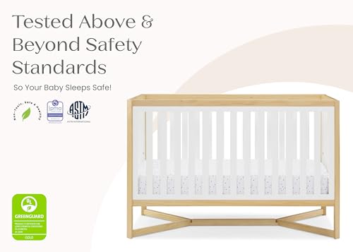 Delta Children Tribeca 4-in-1 Baby Convertible Crib, Bianca White/Natural - image 3