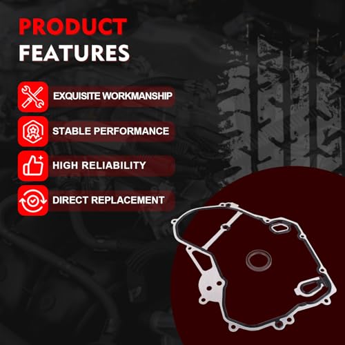 Image of Timing Cover Gasket Set TCS46079, Compatible with 2002-2016 2.0L 2.2L 2.4L Chevy Equinox Cobalt HHR Captiva Sport, GMC Terrain, Buick Verano Regal, Pontiac G5 G6, Replaces 24435052, JV5068