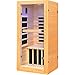 Lamar Far Infrared Sauna with Red Light Therapy, Low EMF Personal Home Sauna, 10-Color Light Therapy, Bluetooth Speakers - Indoor Luxury Spa for House and Gym