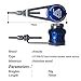 Otominat Fishing Bobbin Knotter FG GT RP Line Wire Knotting Tool Fishing Line Winder Assist Knotting Connector Accessories (Black)