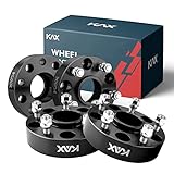 KAX 5x5 Wheel Spacers, 1.5 Inch Thickness 71.5mm Bore 1/2' x20 Studs 5 Lugs Center Bore, Fit for Adapter Commander 05-10 Grand Cherokee 99-10 Wrangler 07-17 Wrangler JK 2018, Pack of 4