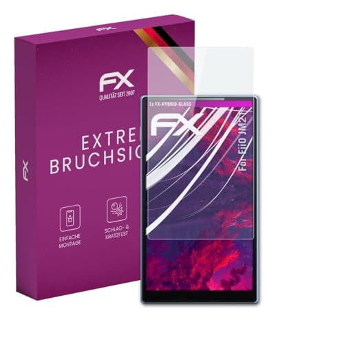 atFoliX Plastic Glass Protective Film compatible with FiiO JM21 Glass Protector, 9H Hybrid-Glass FX Screen Protector
