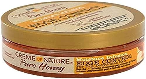Creme of Nature Moisture Infusiuon Edge Control, Pure Honey, Coconut Oil and Shea Butter Formula, 2.25 Oz