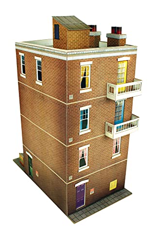 The CityBuilder Apartment Building Model Making Kit 1:43 Scale (7Mm) O Gauge, Steel, Multicolor