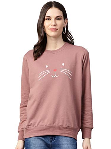 Image of pluss Women Blue Printed Hood(LSWFS8489-CRANBERRYICE)