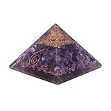 Harmonize Orgone Amethyst Pyramid Energy Generator Orgonite Reiki Healing Crystal Chakra