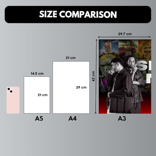 Image of Funk You Store Seedhe Maut Poster Split Design | Seedhe Maut Poster 3 A3 Sized DHH Posters for Wall | Desi Hip Hop Large Size (89 x 42 cm) Music for Wall | Artist TBSM (B 027)