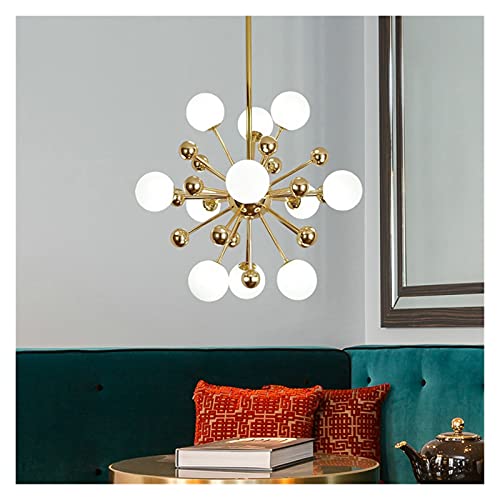 Chandelier en Cristal Pissenlit LED Verre Contemporain Suspension Salon