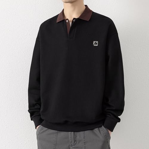 Pull basique en maille pour homme au col rond confortable