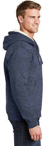Cornerstone Cs625 Men's Heavyweight Sherpa-Lined Hooded Fleece Jacket, Grey, Xl #TOP3