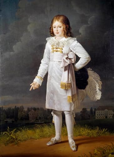 Impression d'affiche Frédéric Napoléon Bacciochi en toile 60x90cm pour décor mural