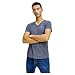 Tommy Jeans Tjm Slim Jaspe V Neck T-Shirt, Twilight Navy, L Uomo