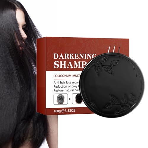Barras de champú para cabello gris, barra de champú de jabón natural, limpieza profunda y solución de cabello hidratante, diseño amigable para viajes para profesionales ocupados y rutina diaria de