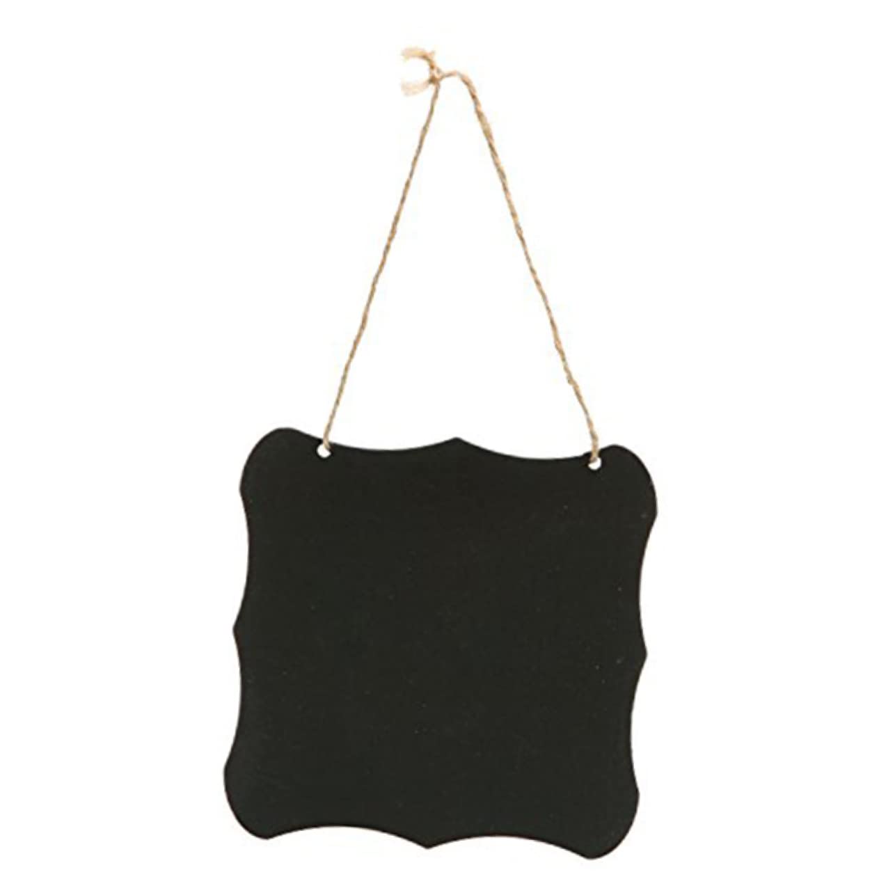 SOLUSTRE Black Wooden Chalkboard Message Boards Erasable Hanging Signs for Weddings Crafts and Restaurants Vintage Style Decor