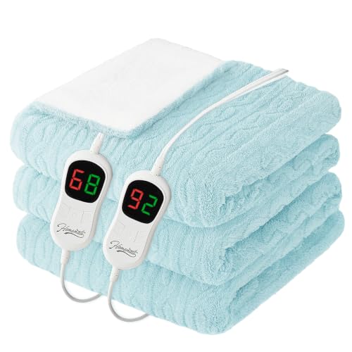 Image of Homemate Heated Electric Blanket Queen Size 84 inchx 90 inch Heating Blanket