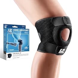 LP 788CA Adjustable Knee Brace with Open Patella - Kneecap Support for Running, Biking, Aerobics, Fitness, Football, Basketball, Hiking and Pain Relief (X-Large, 1pcs)