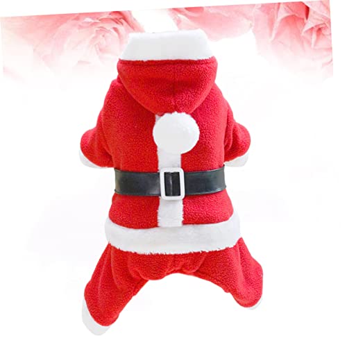 Disfraz navideño para perro talla XL color rojo miniatura 2