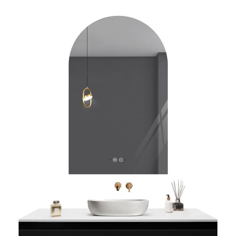 Miroir de salle de bain arqué Arc Sd pour chambre et salon