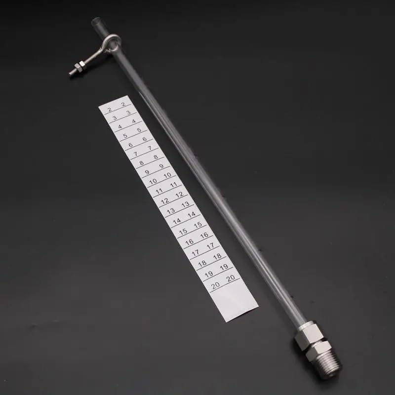 PC Tube Homebrew Kettle Sight Gauge Kit-1/2"MPT Brewer Design 1/2" Polycarbonate Tubing(20inch 51cm Tube)