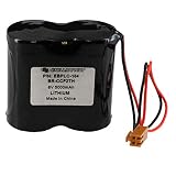 Exell PLC Lithium 6V 5000mAh Computer Backup Battery, Replaces Cutler Hammer A06, COMP164, Fanuc A98L-0001-0902, Ge Fanuc A06B0073K001, A06B6073K001, A98L003100011, A98L003100012, A98L00310006