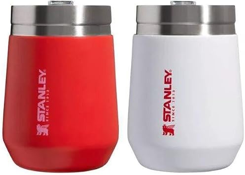 Stanley 10 oz Stainless Steel Everyday Go Tumblers 2pk Red/White, Small, 200-00-4949