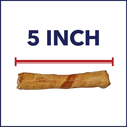 Pet Factory 78117 100% Made In Usa Beefhide 5 Inch Chip Rolls Dog Chew Treats - Beef & Chicken Flavor thumb #2