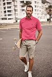 JP 1880 Męskie, duże rozmiary, duże rozmiary, męskie t-shirty, L-8XL, basic, 2 sztuki, okrągły dekolt, do 8XL 702637, Rosa, 4XL