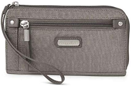 Baggallini Women's Zippered Wallet, Sterling Shimmer, One Size (ZAW548-B0865)
