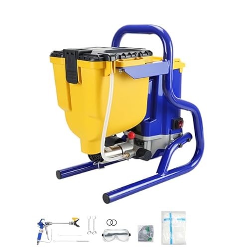 Pulverizador de Pintura Sin Aire de Alta PresióN De 850 W, Pistola de Pintura EléCtrica PortáTil Sin Aire con Tolva Gran Capacidad 4,5 L,Alto Caudal de 2,1 L/Min,Pintura de Interiores y Exteriores