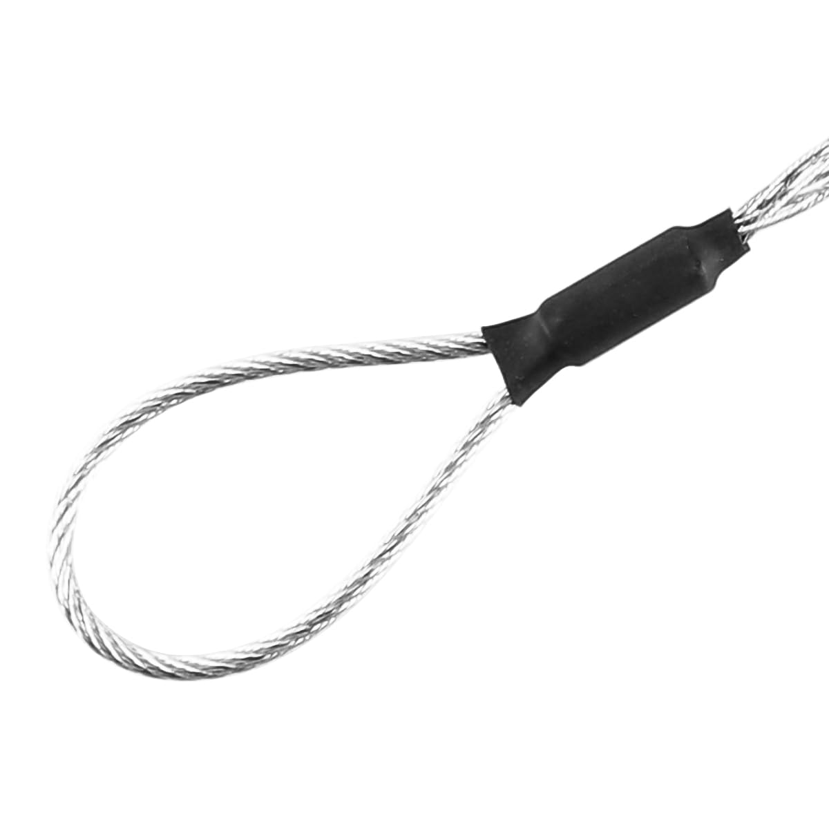 Kit di Calze con Impugnatura per tiraggio Cavi in Acciaio zincato Antiscivolo, Set di impugnature e Lacci per tiraggio Cavi con Corda Flessibile a Maglie Rosse