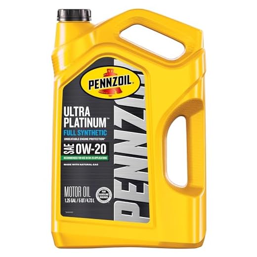 Pennzoil Ultra Platinum Full Synthetic 0W-20 Motor Oil, 5 Quart