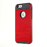 iPhone 6 Case, Lumsing™ Hybrid High Impact Double Layer Armor Defender Case Protective Cover for Apple iPhone 6 (4.7 inch Screen) (2 in 1/Red)