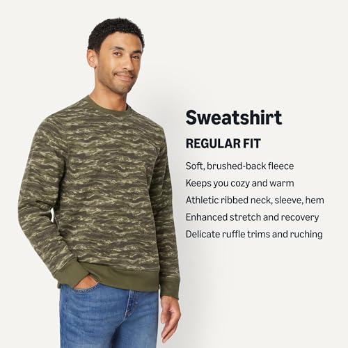 Image of Amazon Essentials Men's Crewneck Fleece Sweatshirt with Ribbing (Available in Big & Tall)
