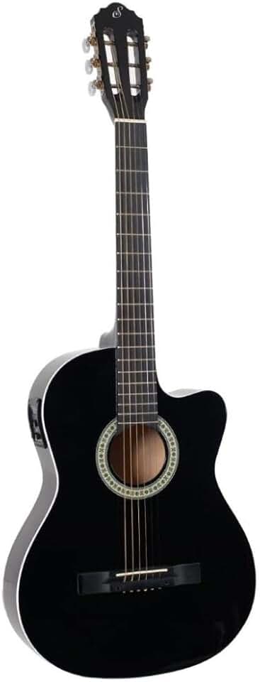 Violao Eletrico Flat Aco Sf-14 Ceq Bk