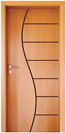 Porta Frisada Modelo 33 em Madeira Semi Sólida HDF Mapaf Tamanho:...