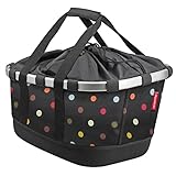 Gewicht: 1170 g KLICKFix Unisex-Adult Bikebasket GT Fahrradkorb, Dots, Maße: 33 x 27 x 42 cm