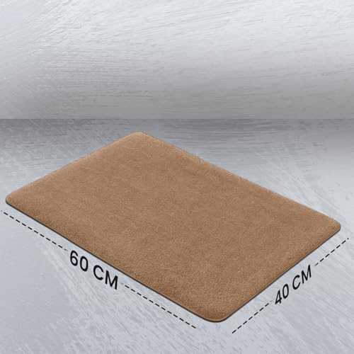 Image of MAXOSHINE Microfiber Bathroom Mat Anti Skid-Highly Absorbent Super Soft Door Mats for Home Kitchen Living Room-2000 GSM Floor Mat
