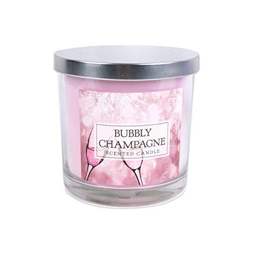 DII Home Traditions 3-Wick Evenly Burning Highly Scented 4x4 Large Jar Candle 45+ Hour Burn Time (14.5 oz) - Bubbly Champagne Scent
