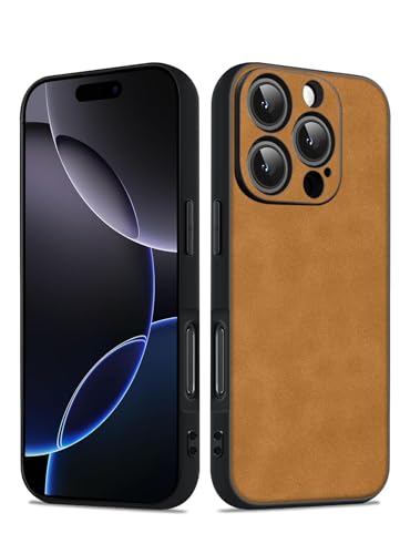 Coque iPhone 16 Pro 6,3 pouces 2024 étui TPU souple marron
