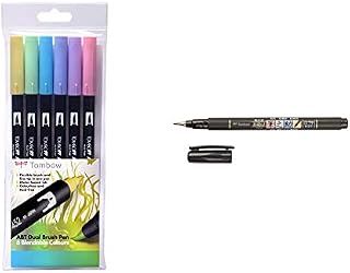 Tombow ABT Dual Brush Pen - Pastel Colours (Pack of 6)