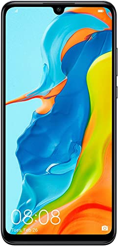 Huawei P30 Lite 128 GB 6.15 inch FHD Dewdrop Display Smartphone with 48MP AI Ultra-wide Triple Camera, 4GB RAM, Android 9.0 Sim-Free Mobile Phone, Dual Sim, UK Version, Black (Renewed)